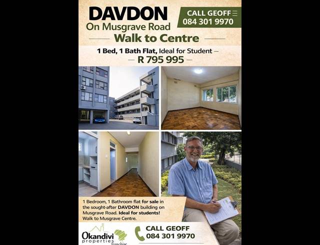 0 BEDROOM APARTMENT FOR SALE IN MUSGRAVE